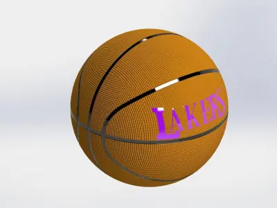 basketball lakers 3D model