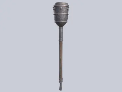 Torch Low-poly 3D model order