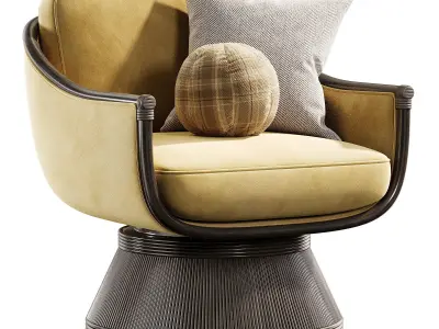 BALDWIN SWIVEL LOUNGE CHAIR 3D model