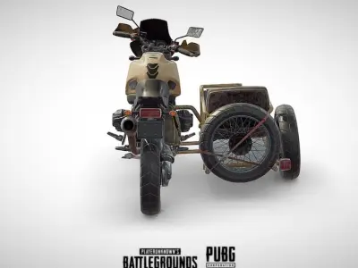 PUBG Motorcycle  3d model 3D model
