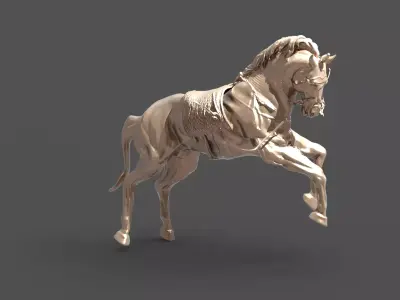 Chariot horse  3D model