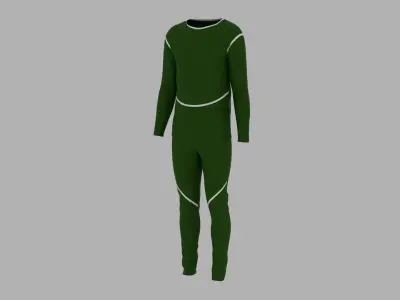 Sport Suit Low-poly 3D model