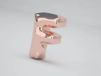 F Balloon Copper 3D model