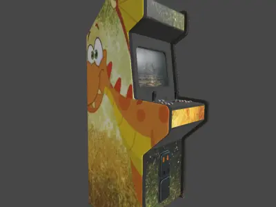 Arcade Machine Low-poly 3D model