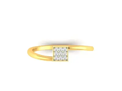 Solitaire Engagement Women Ring 3D print model purchase
