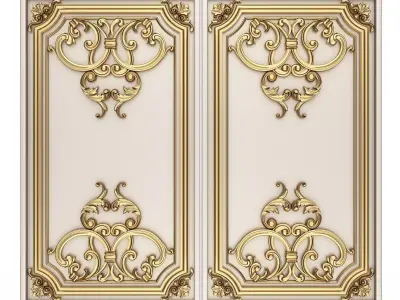 Backgammon Set 06 White Low-poly 3D model