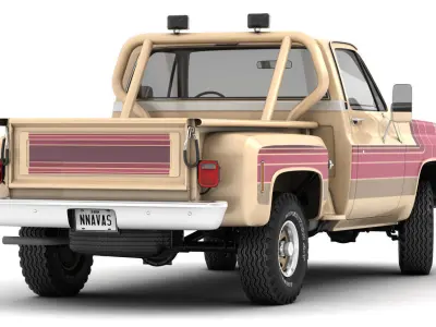 GENERIC 4WD STEPSIDE PICKUP TRUCK 11 3D model