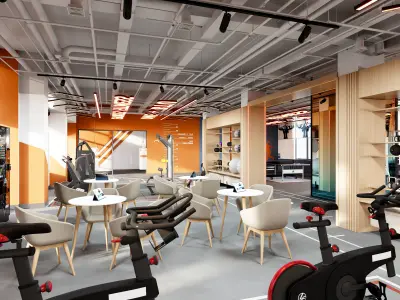 Fitness Center Gym  3D model