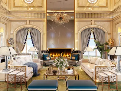  Art Deco Wall paneling 3D model