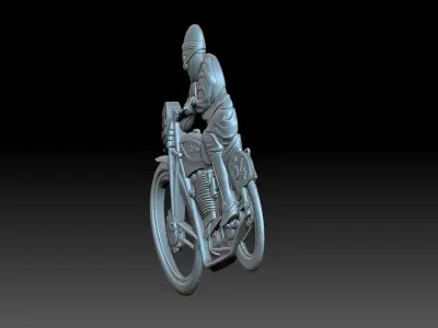 Motorcyclist sword 3D print model