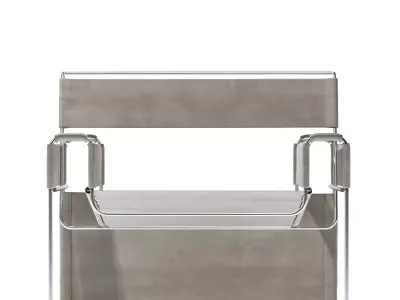 THINCHAIR concrete and glass bench 3D model