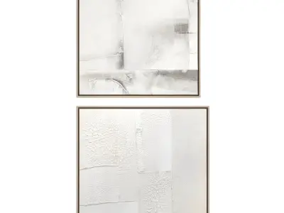 Abstract Painting Frame Set 03 3D model