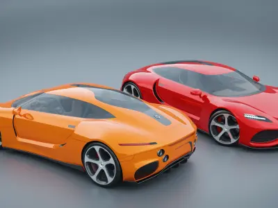 Concept Sport Car Julietta - by Lee Rosario 3D model