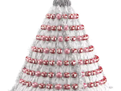 fabric tree Low-poly 3D model