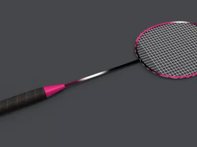 Badminton Racquet 3D model