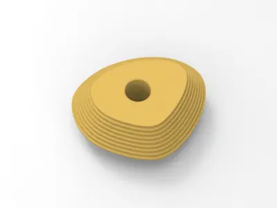Zaha Vase Low-poly 3D model