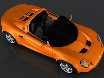 Lotus Elise 1999  Low-poly 3D model