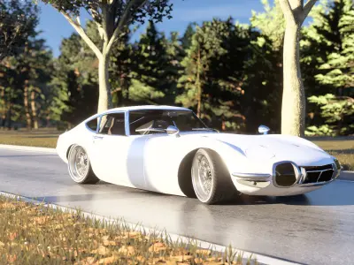 Toyota 2000GT Low-poly 3D model