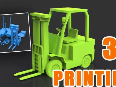 forklift toy car 3D print model