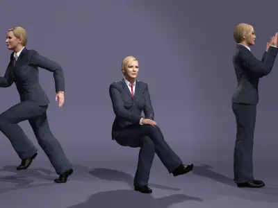 Realistic Woman Cate Blanchett from Squid Game Season 3 3D model