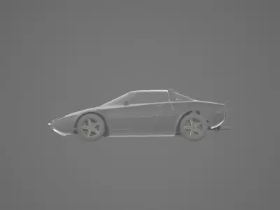 Lancia Stratos HF Free low-poly 3D model