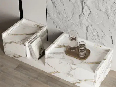 Headboard Wall Panel Composition 11 3D model