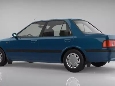 Mazda 323 Sedan 1990 3D model