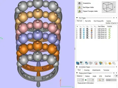 Women Wedding Engagement Ring 69 3D print model