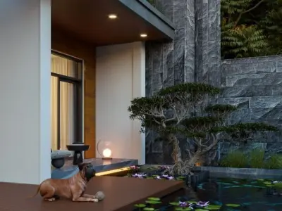 Villa Exterior Model 3D model