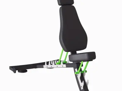 Gym Adjustable Bench 3D model