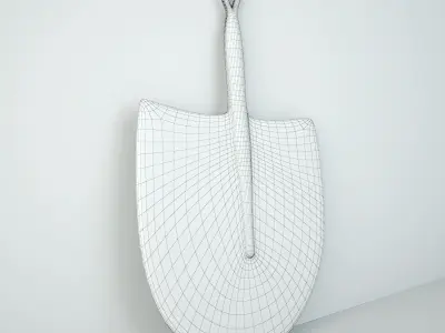 African Handwoven Fan 11 3D model