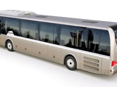 Bus v2 Low-poly 3D model