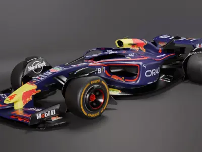 Formula 1 Car - Red Bull Concept 3D model