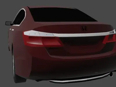 2015 Honda Accord LX  Low-poly 3D model