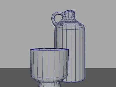 Bowl Vase 3D model