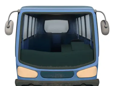 Cartoon Bus 3D model