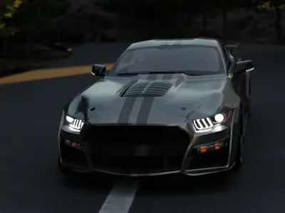 ford mustang shelby GT500 3D model