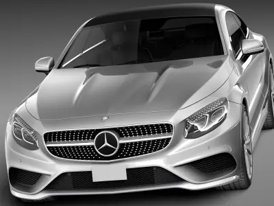 Mercedes-Benz S-Class Coupe 2015 3D model