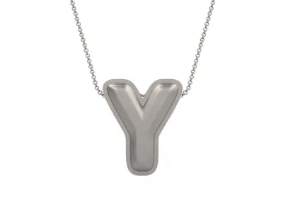 Model 1208 Y Initial Letters Charm Balloon 20mm 3D print model