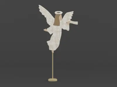Wooden Angel 3D model