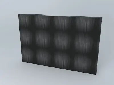 Black wall Free 3D model