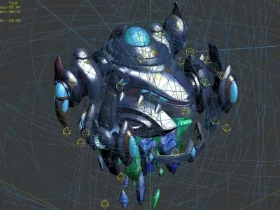 Abandoned Ancient Civilization - Mining Machinery 02 3D model