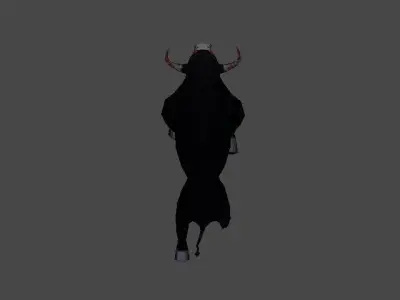 Animated Bull Low-poly 3D model purchase