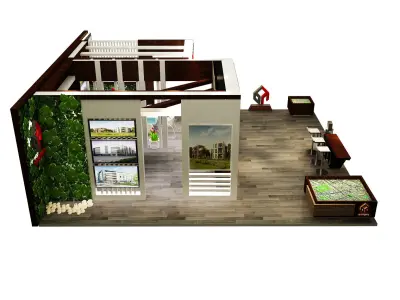 Booth Exhibition Stand a283  3D model