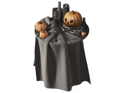 Halloween Decoration Set 3D model
