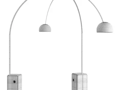 Arco LED floor lamp by Flos 3D model
