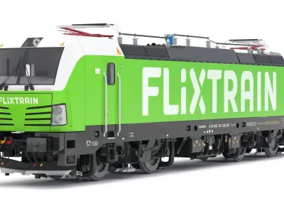 Siemens Vectron Flixtrain 3D model