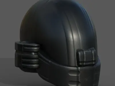 Helmet plastic mask protection pollution ball shaped Low-poly  Low-poly 3D model