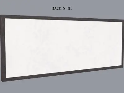 Wall Hanging  Metal and wood wall art 3D model