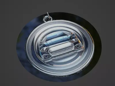 Car Pendant Medallion 3D print model
